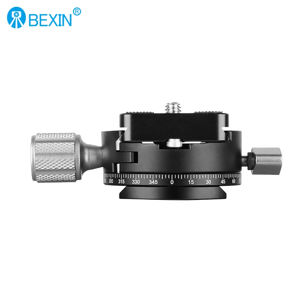 Camera Clamp Camera Tripod Plate Camera Tripod Adapter Camera Mount Plate Tripod Adapter Mount BEXIN QJ-07 360&deg; Rotate Panoramic Shooting Camera Clamp Quick Release Clamp Arca Swiss Tripod Plate Adapter