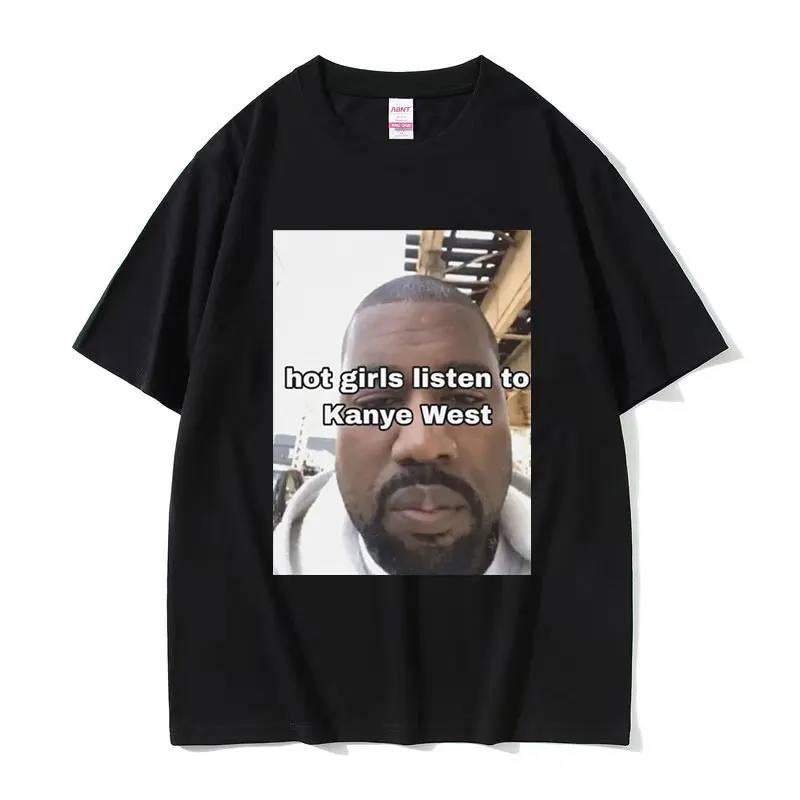 

Kanye West Funny Meme Graphic T-Shirts Men's Hip Hop Retro High Quality T-shirt Casual Cozy Cotton Oversized T Shirt Streetwear