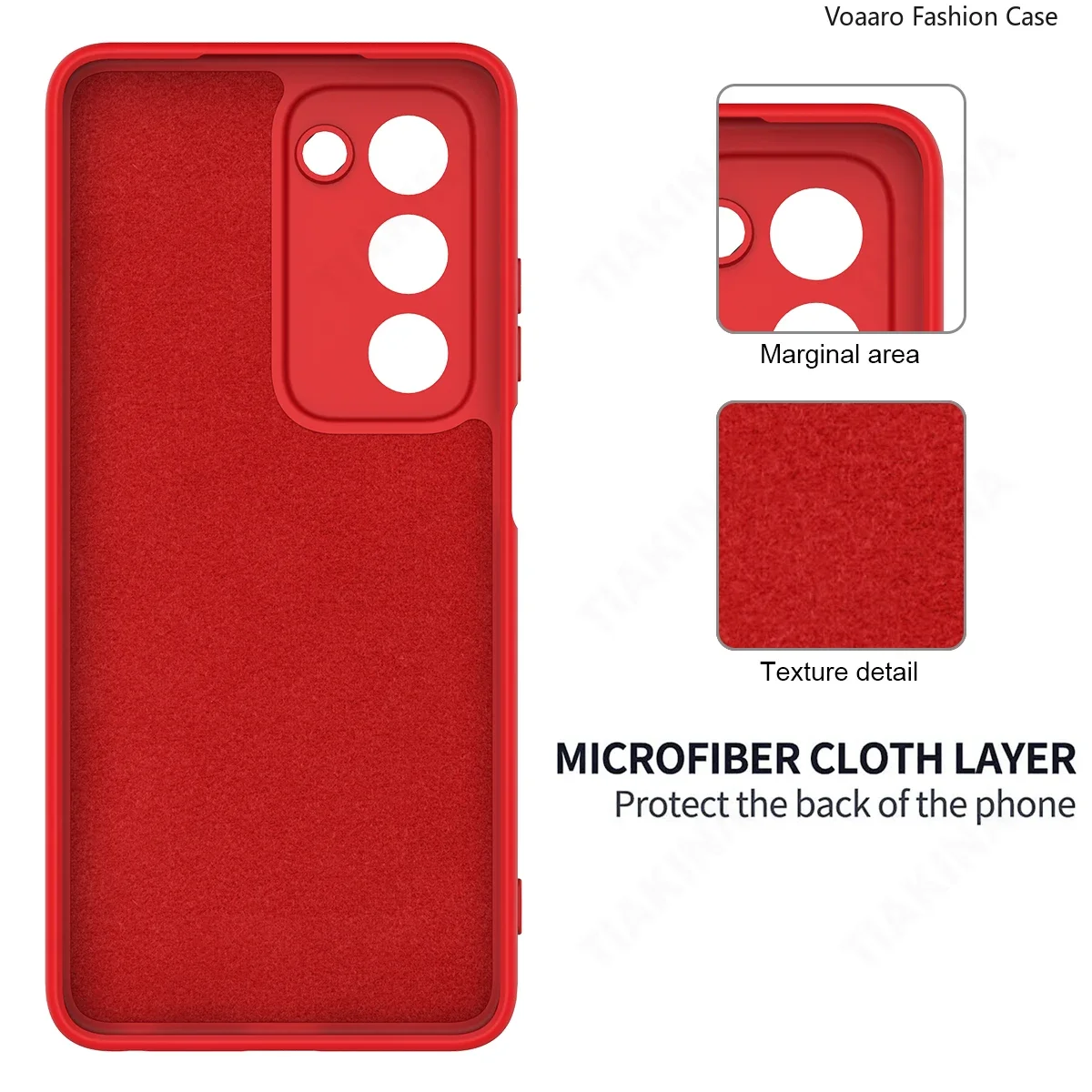 Shockproof Liquid Silicone Protective Case with Strap - Soft and Durable Back Cover