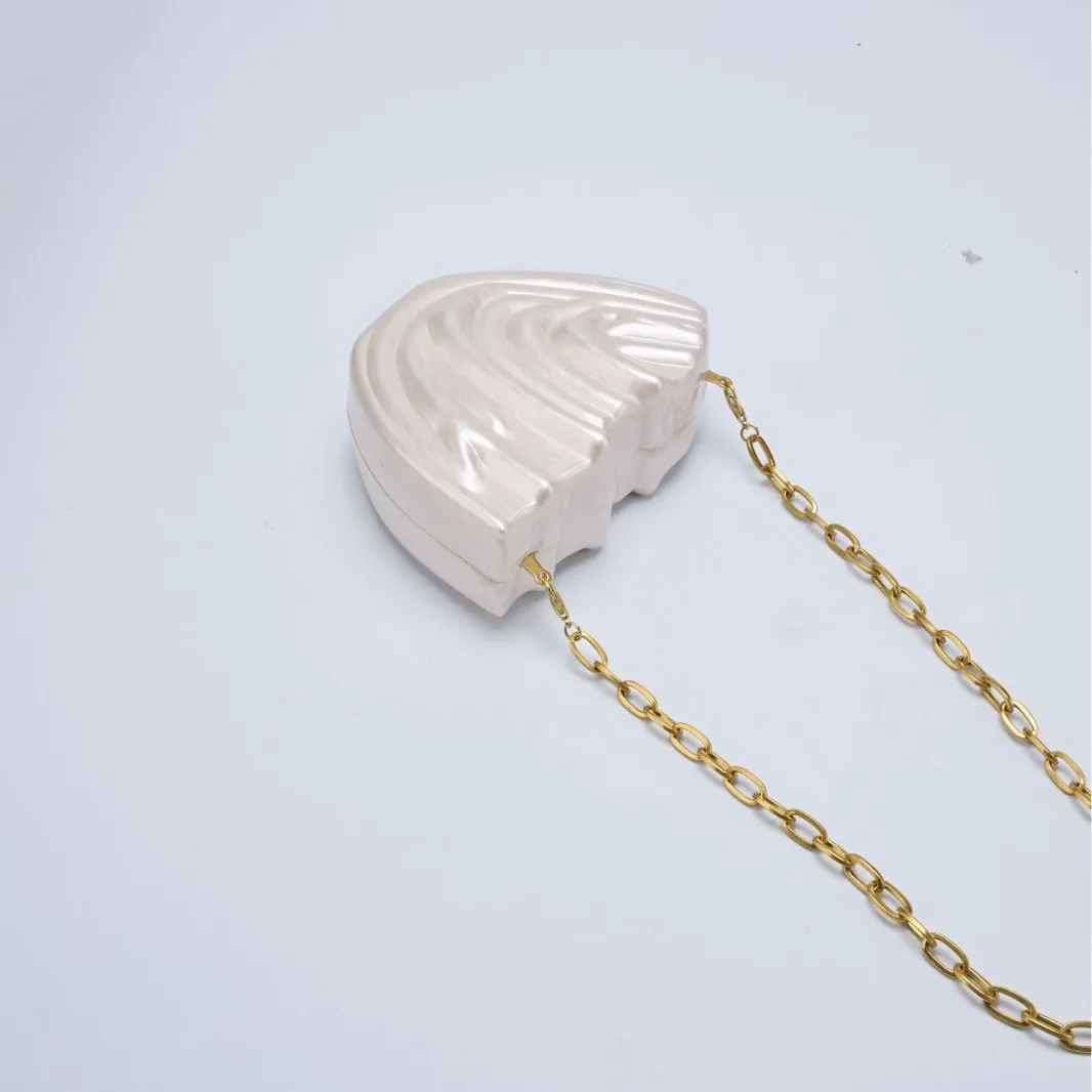 Fairy Acrylic Snail Square Box Shell Evening Bag Banquet Party Matchinging Rendering Wedding Bride Women's Clutch Bag