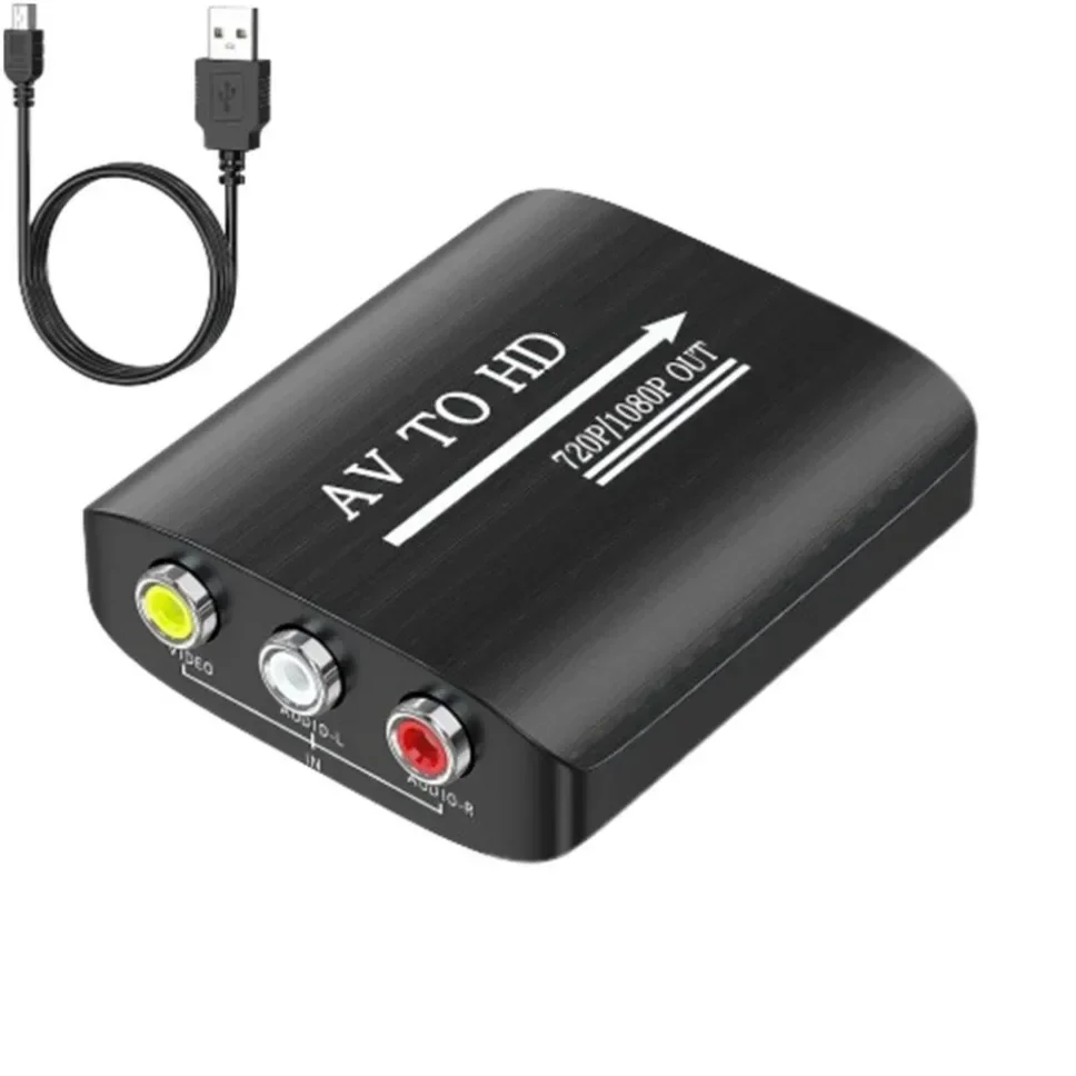 Композитный адаптер преобразователь HD 1080P AV-HD RCA в HDMI с USB кабелем CVBS AV адаптер для N64 Wii PS1/2/3 Xbox One SNES и т. д.