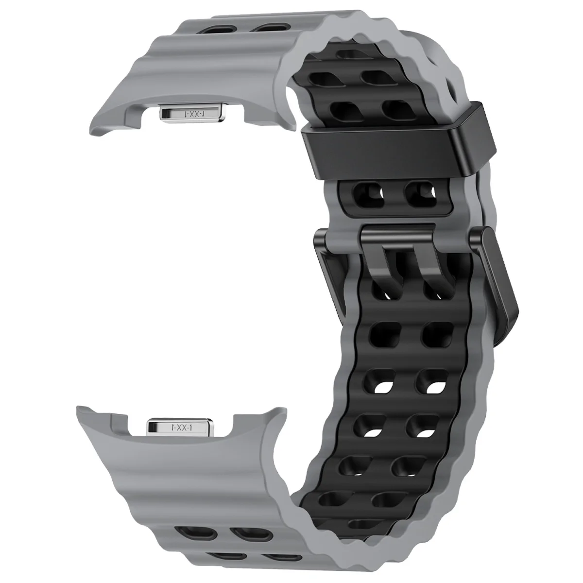 Two-Tone Silicone Sport Band Replacement for Galaxy Watch 8 Classic 46MM