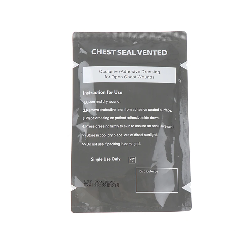 Medical Vent Seal Dressing For Open Chest Wounds First Aid Patch_voghion.com