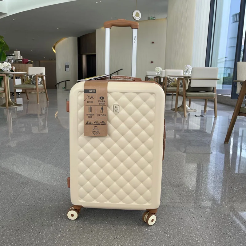 Men Retro 20/24/26 inch Rolling Luggage carry on Trolley Luggage Women spinner brand Travel Bag Password Trolley Suitcase