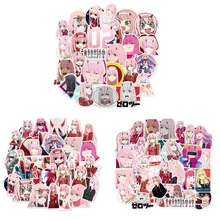

A0030 50pcs Anime DARLING In The FRANXX Stickers for Motorcycle Luggage Laptop Refrigerator Skateboard Bicycle Toys Sticker