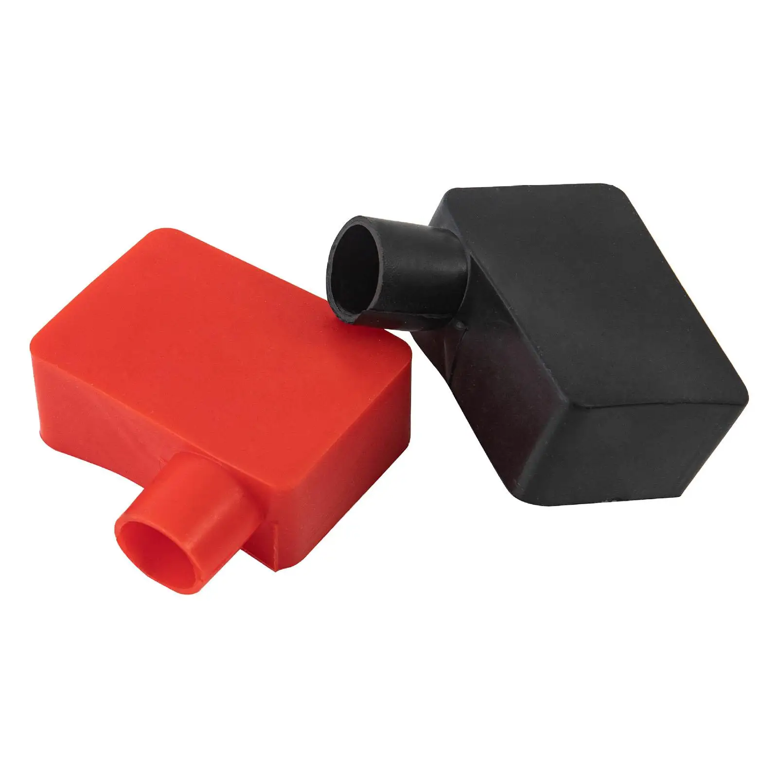 uxcell Battery Terminal Insulating Rubber Protector Covers for 14mm Terminal 8mm Cable Red Black 5 Pairs 