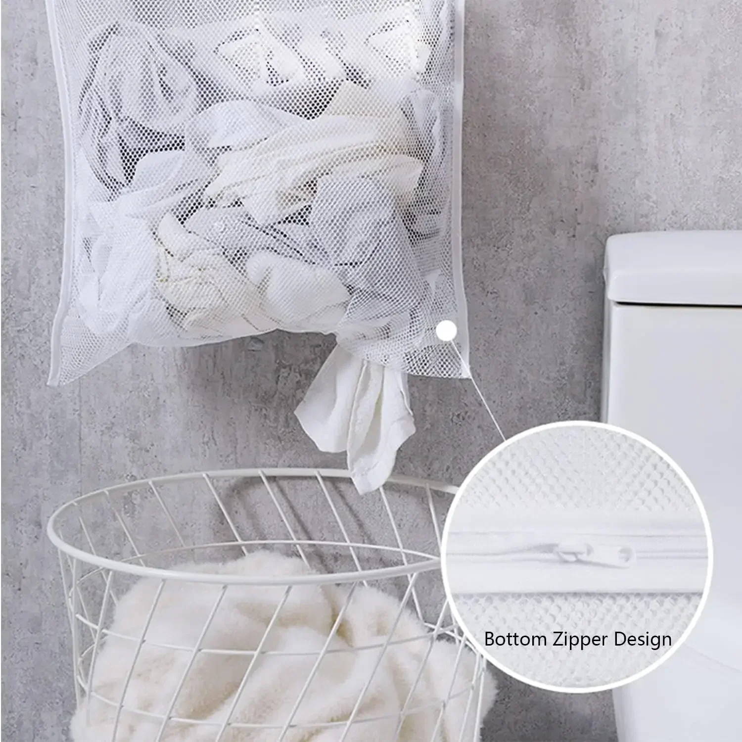 1-20PCS Laundry Basket Dirty Clothes Organizer Storage Household Large Capacity Laundry Bag Wall-mounted for Washing Toy Storage 4