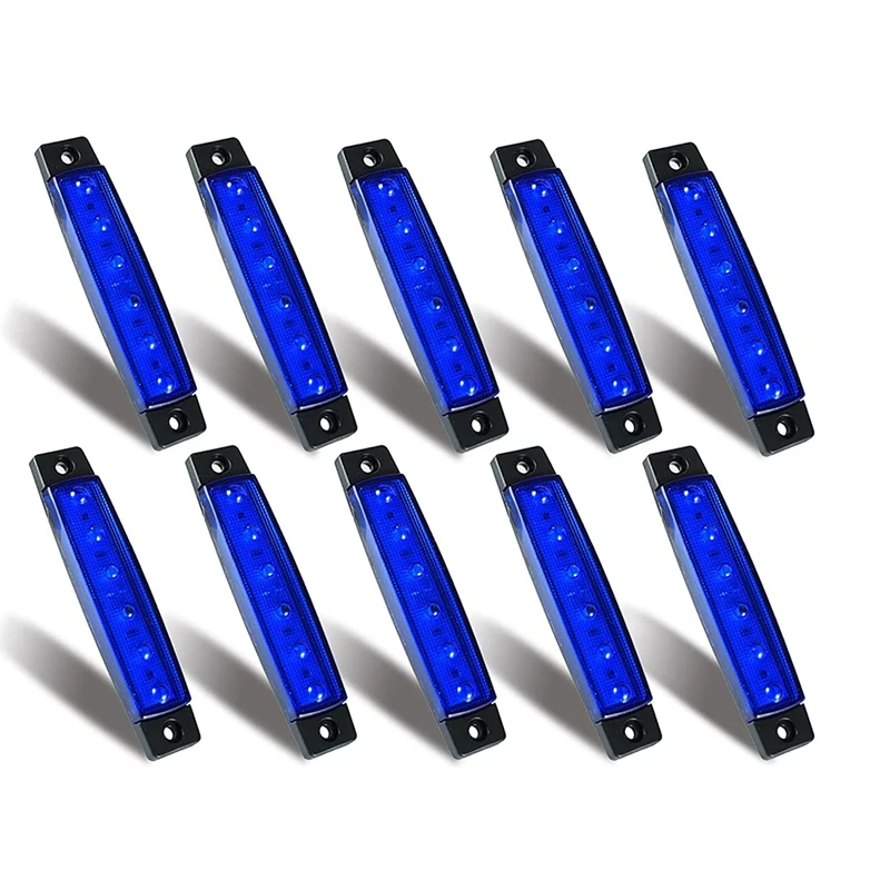 

10 Pcs Marine Boat Lights,12V 24V Waterproof Boat Interior Navigation Strip Light Deck Transom Step Cockpit Lighting