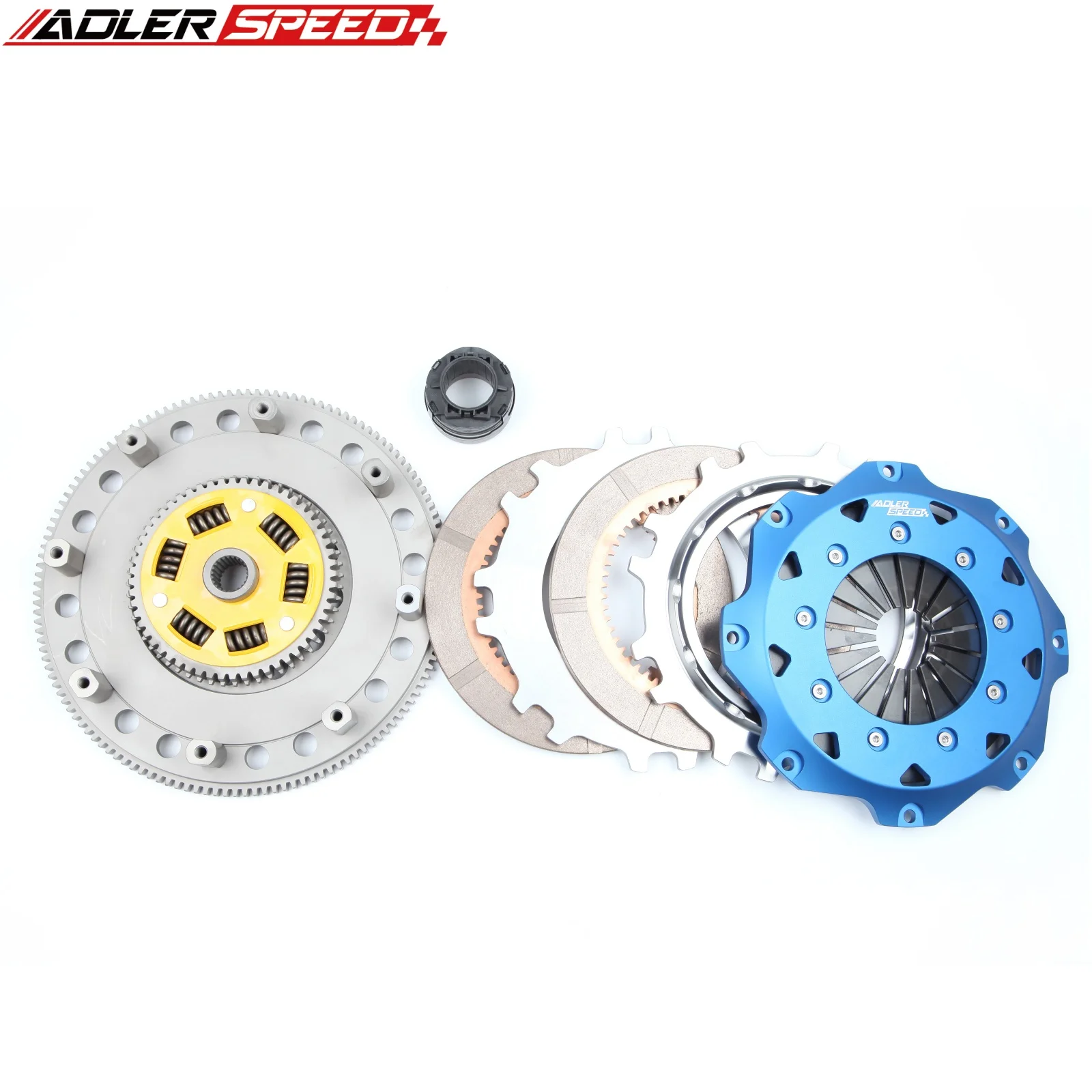 ADLERSPEED 스프링 클러치/레이싱 클러치 트윈 디스크 8.5인치(215mm) 클러치 (97-05 아우디 A4; A4 콰트로/98-05 폭스바겐 파사트 1.8L B5, B6 용)
