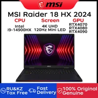 2024 MSI Raider 18 HX Gaming Laptop 18 Inch 4K UHD 120Hz Mini LED Screen Notebook i9-14900HX 32GB 2TB RTX4070 Gaming Netbook PC