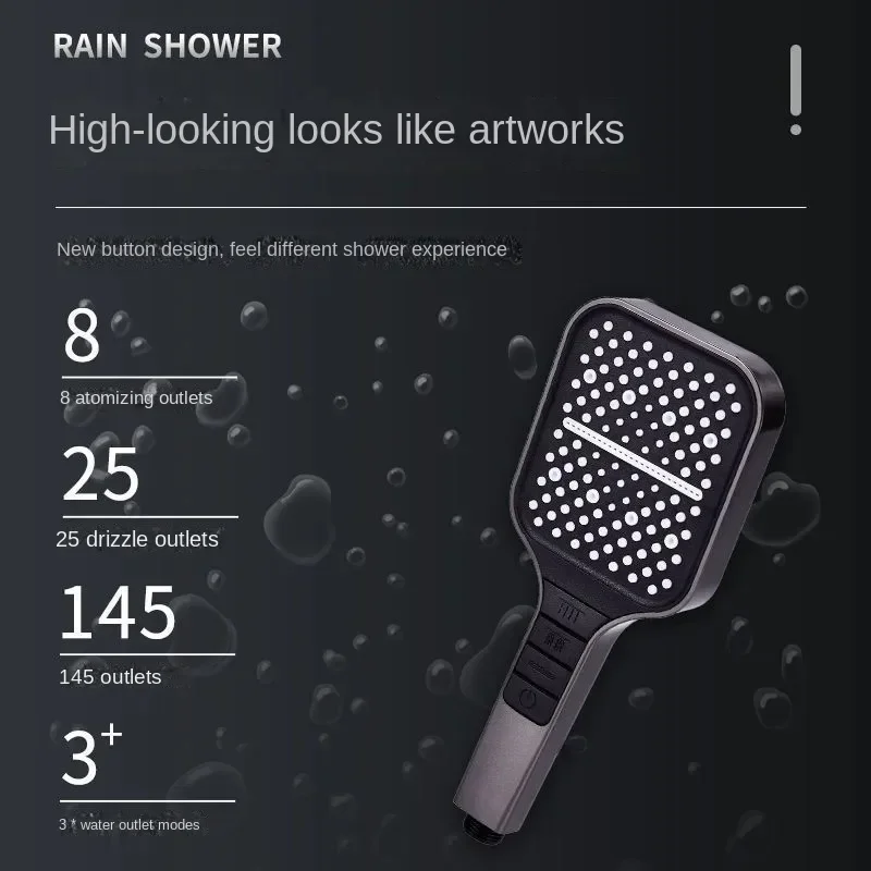 Seven-speed Adjustable Shower Head Pressurized Sprinkler Head Shower Handheld Filter Bathroom Accessory shower head,filter shower head