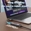 USB C HUB Docking Station Type C to RJ45 1000Mbps Ethernet Adapter USB3.0 HUB Gigabit Network Card 100W charging Dock Extension 5