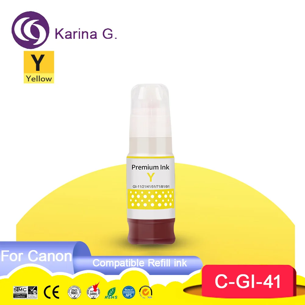 For GI-41 GI41 refill ink premium Compatible Water Based Bulk Bottle for PIXMA