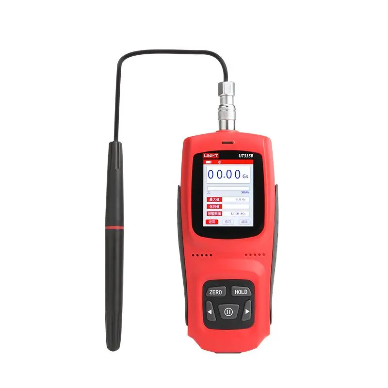UNI-T UT335B Permanent Magnet Gauss Meter Handheld Digital Tesla Meter Magnetic Flux Meter Surface Magnetic Field 2% Accuracy 6
