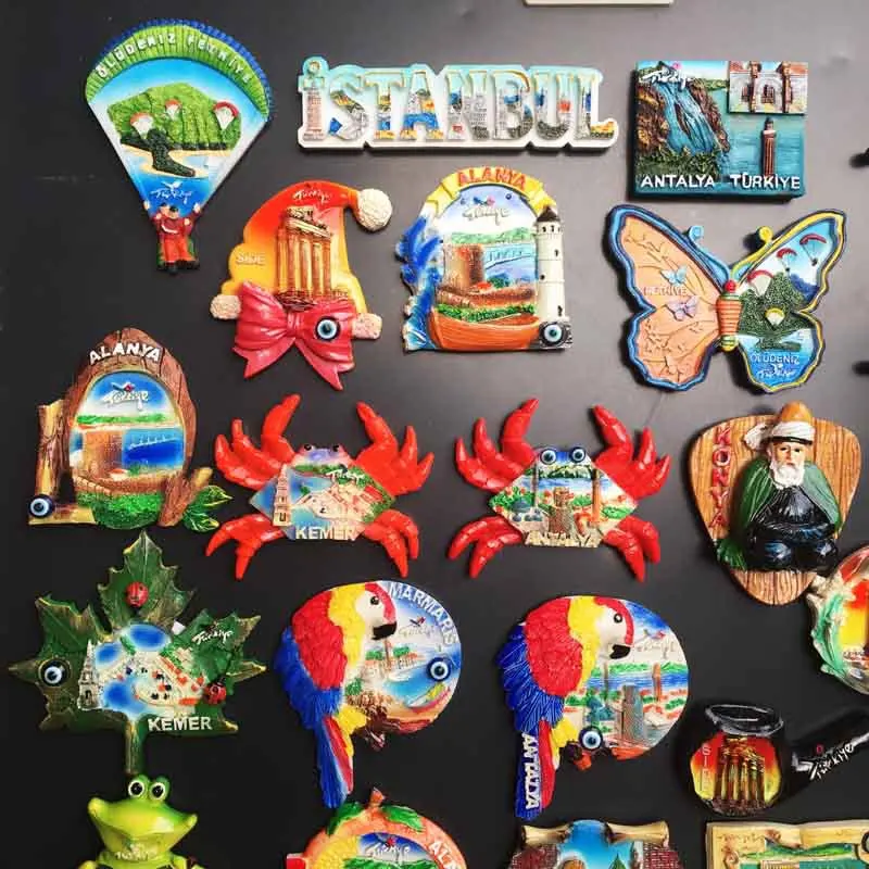 Bodrum Kühlschrankmagnet Ägäis Meer Truthahn Reise Souvenir Kühlschrank