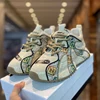Luxury Retro Mens Chunky Sneakers Original Design Embroidery Denim Printing High Street Male Casual Shoes tenis masculino trend 5
