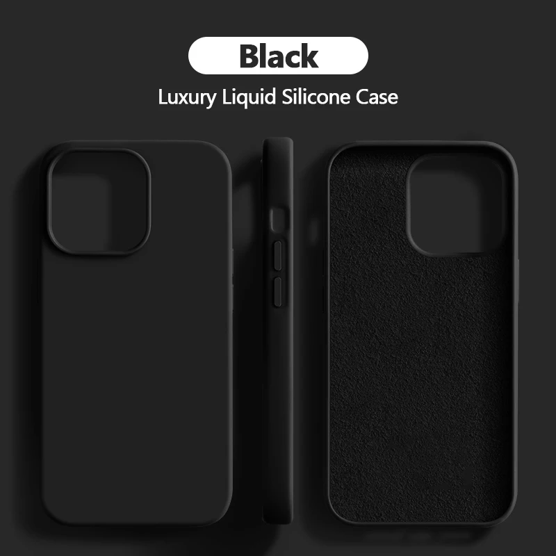 Premium Shockproof Liquid Silicone Phone Case – Luxury Protective Cover Accessories