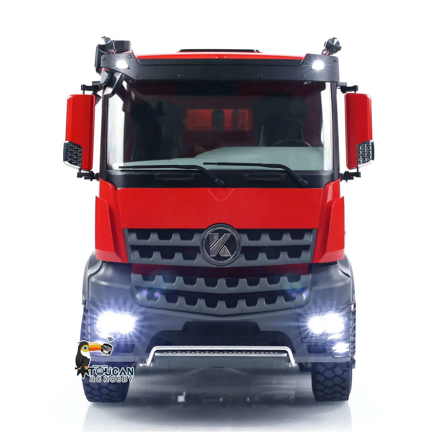 Toys 1/14 Kabolite K3365 8X8 Red RC Hydraulic Dump Truck RTR Remote Control Painted Finished Tipper Vehicle Cars Model for Boys 5