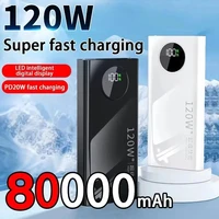 OnePlus 50000mAh 120W High Capacity Power Bank Super Fast Charge Power Bank Portable Battery Charger For iPhone Samsung Huawei