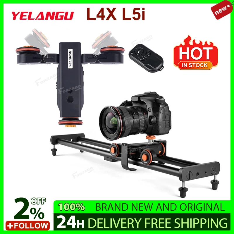 Yelangu Camera Video Autodolly Electric Motor Track Slider for Canon Nikon for Sony DSLR iphone12 Xiaomi Yelangu L4X YELANGU L5i