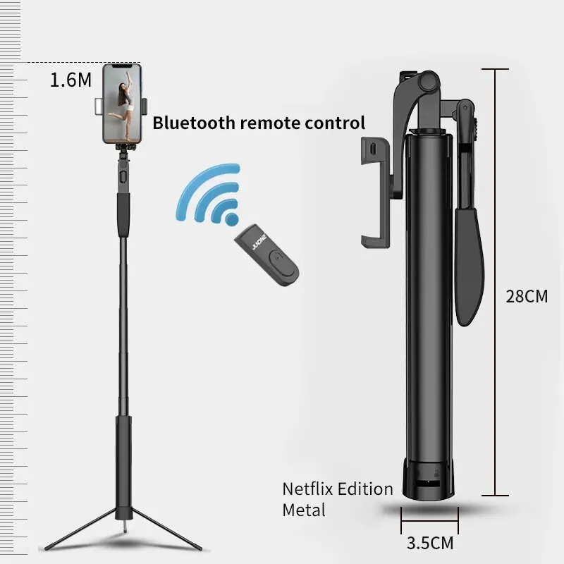 Xiaomi Metal Selfie Stick Handheld Video Shooting Gimbal Stabilizer  Bluetooth Remote Control Automatic Balance Selfie Stick