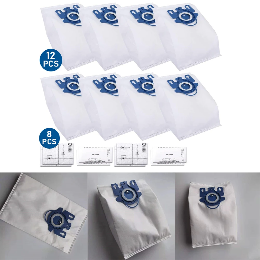 12x Vacuum Cleaner Dust Bags For Miele FJM Hyclean 3D GN C2 C3 S5 S8