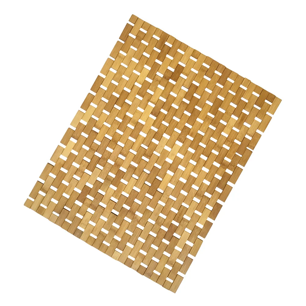 

Natural Bamboo Entrance Floor Pad Non-Skid Indoor Bathroom Entryway Floor Mat