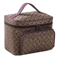New Large Capacity Flower Cosmetic Bag Zipper Cosmetic Box Storage Organizers Travel Toiletry Makeup Bag SZL8061 3