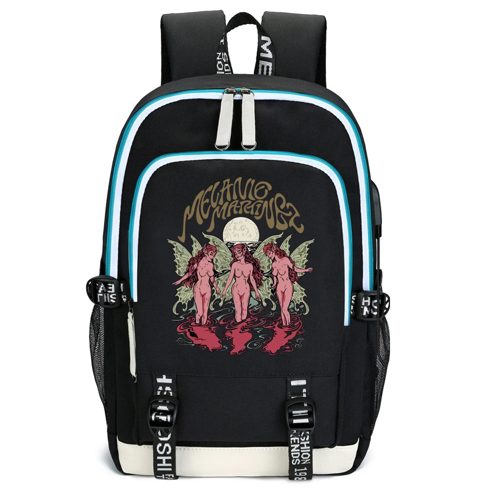 

Melanie Martinez Tour Fans Backpacks Travel Outdoor Sport School Bag Usb Charging Bags Gift