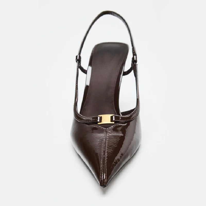 Sylmza Stiletto Pumps Side View