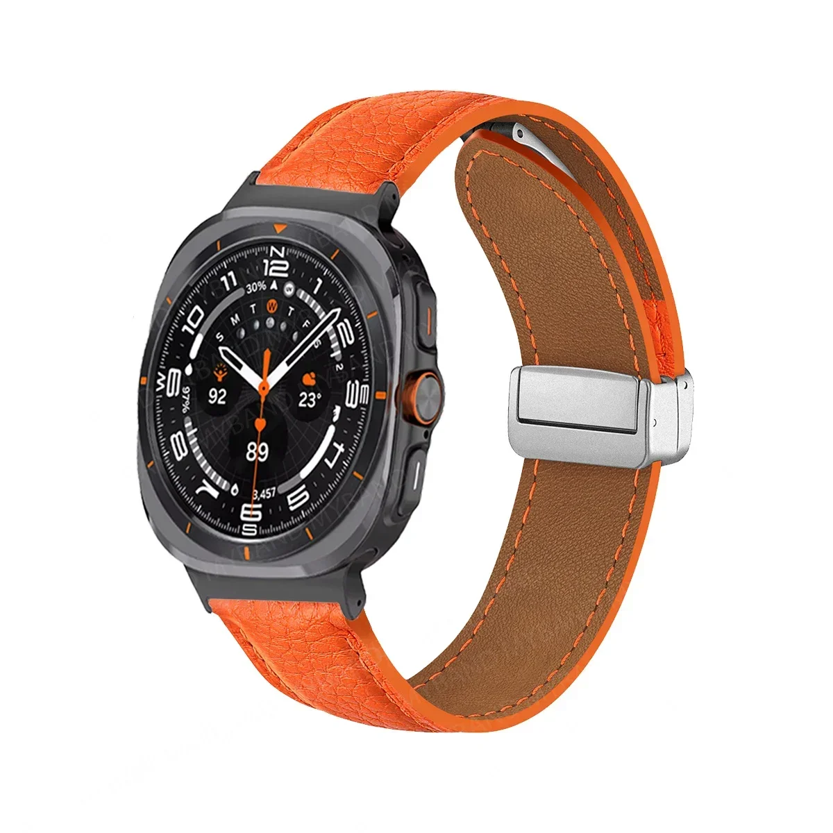 Premium Leather Magnetic Watch Band Bracelet