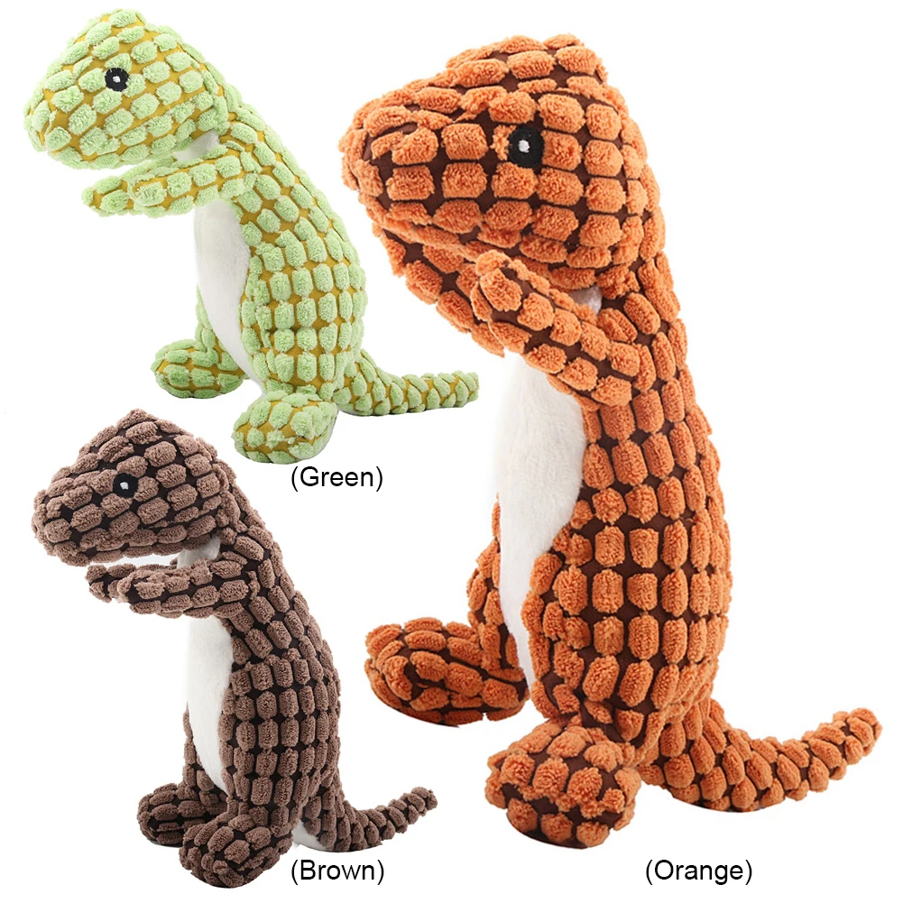 1-5PCS Sounding Pet Toy Outdoor Interactive Training Plush Toy Pet Plush Toy Stuffed Dinosaur Dog Toys for Aggressive Chewers