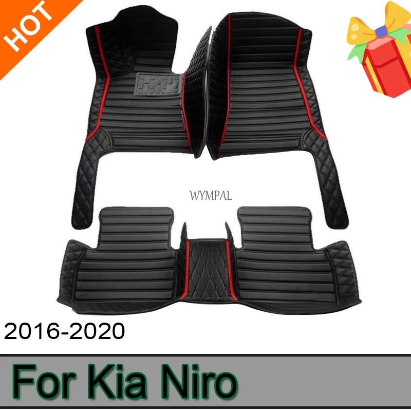 

Автомобильные коврики на заказ для Kia Niro 2016-2020 года, экологически чистые кожаные автомобильные аксессуары, детали интерьера