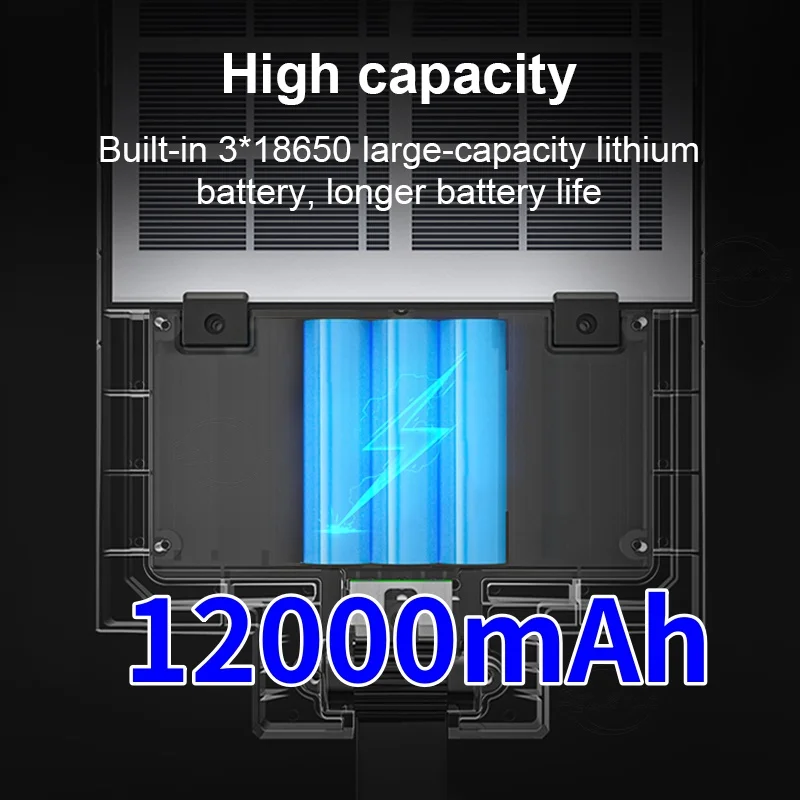 2000W Outdoor Powerful Solar LED Lights 12000mAh Super Bright Street Light Motion Sensor Remote Control Waterproof Garden Solar 5
