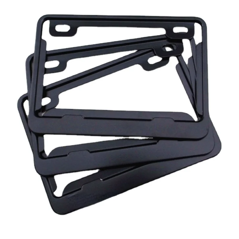 Motorcycle number license plate holder frame motorcycles numbers plates metal Imitation carbon fiber Tag Cover Protector Holder |