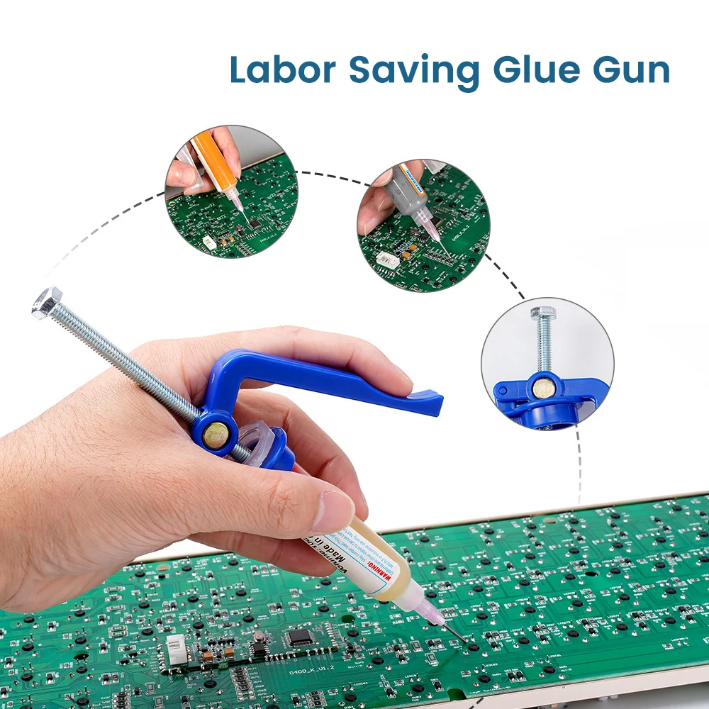 Effortless Solder Paste Glue Gun Extruder Circuit Board Repair Solder Paste Booster UV Glue Gun Booster Soldering Accessories 6