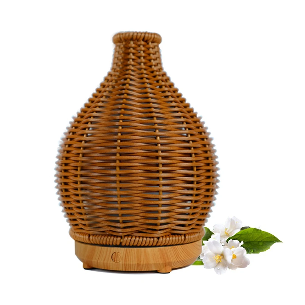 

Oil Diffuser Rattan Mist Humidifiers Aromatherapy Diffusers with Waterless Shut-Off Protection