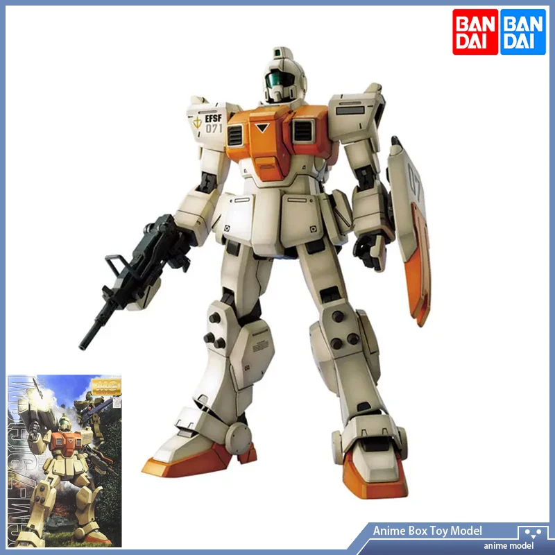 

Gundam BANDAI MG 1/100 RGM-79[G] GM Сборная модель типа земли, экшн-игрушка, фигурки, Аниме подарок