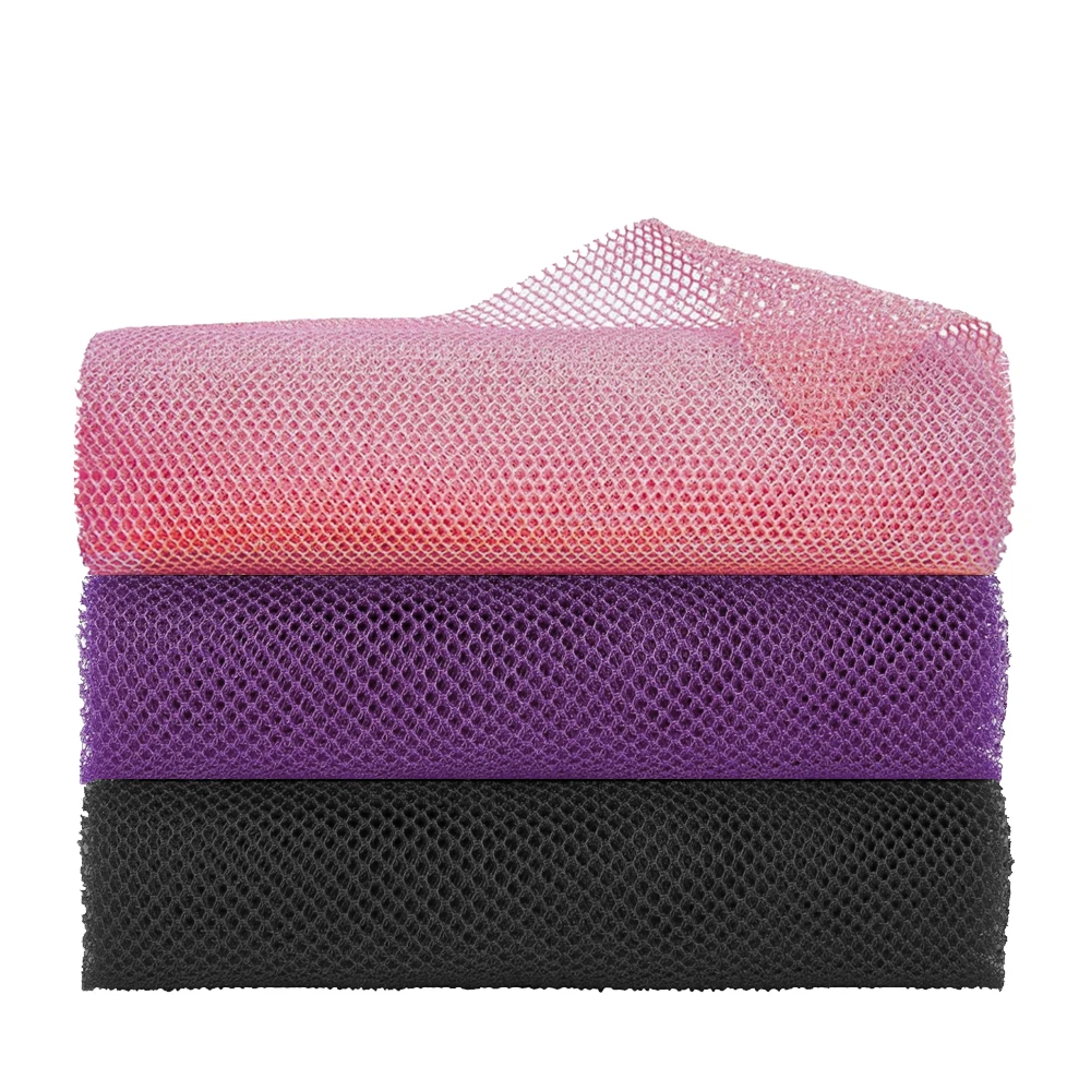 3 pieces of exfoliating net, African bath sponge towel, shower net, body washing net suitable for smoother skin, daily use 4