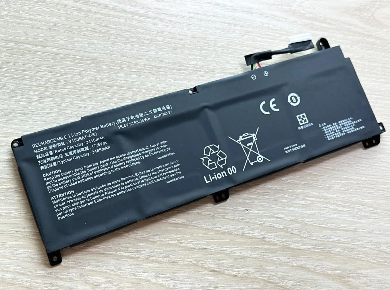 Bateria para Hasee z8 g8 Da5 Da7np Cv15s02 Z8-da7np Da7nt Cv15s02 G8-da7nt V150bat3-41 V150bat453 - Imagem 5