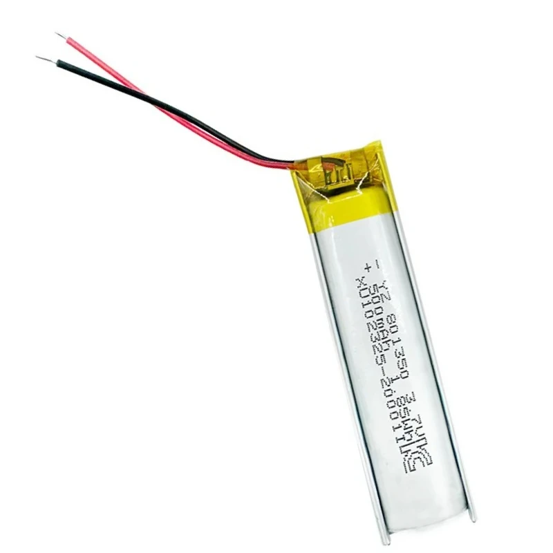 10 pezzi 3,7 V 500 mAh 801350 Batterie al litio polimeriche ricaricabili Lipo per fotocamera e-book con registratore MP3 GPS DVD bluetooth - immagine 5