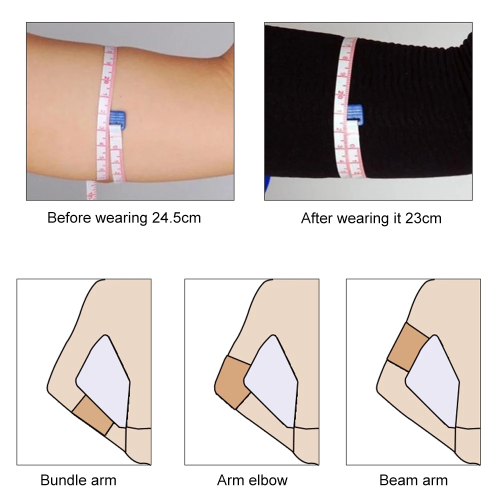  2 pares de mangas elásticas de compresión para mujer, pérdida  de peso, calorías, adelgazante, moldeador de brazos, cinturón de compresión  adelgazante, moldeador de brazos que ayuda a dar forma a la 