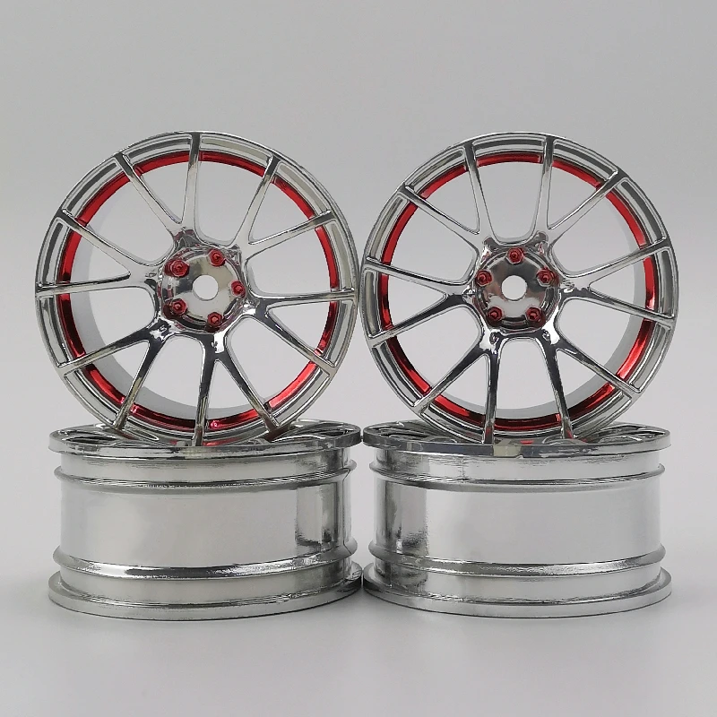 4 Pezzi 3/6/9Mm Offset Rc Car 1/10 Scale Ruote In Plastica Cerchi Drift On Road Touring Racing Model Hobby