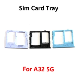 Sim Card Slot Tray Holder and Reader Socket Replacement Parts (A32 5G black)