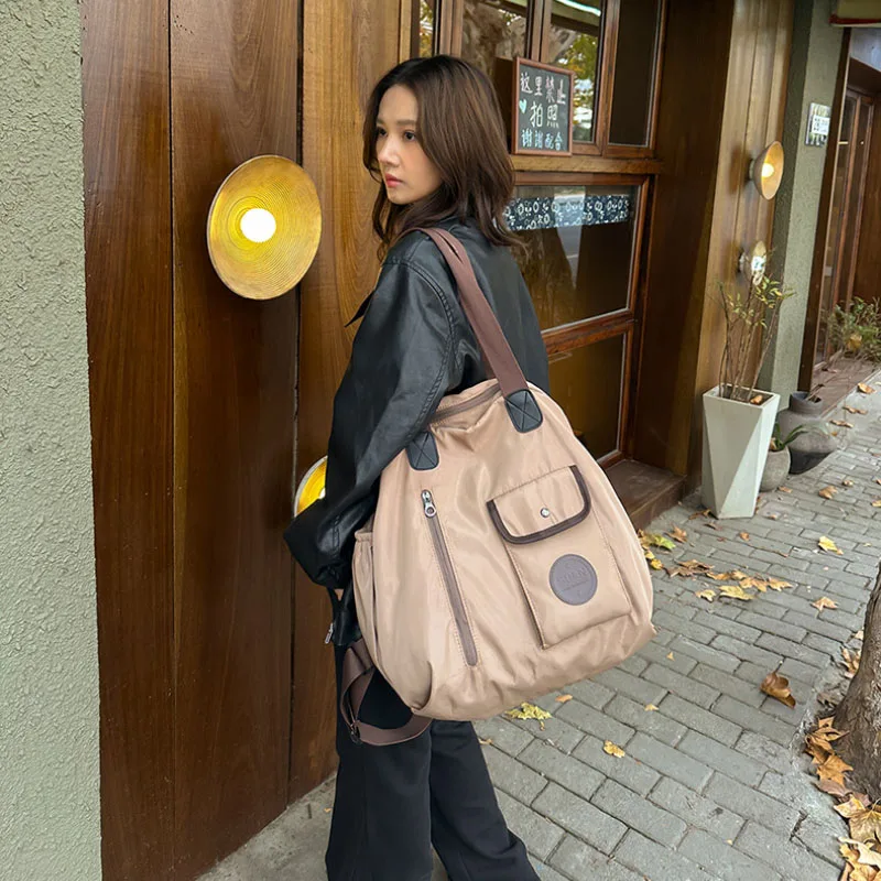 Zaini moda multifunzionali oversize per donna Borsa a tracolla con separazione asciutta e bagnata di grande capacità per sport in viaggio - immagine 2