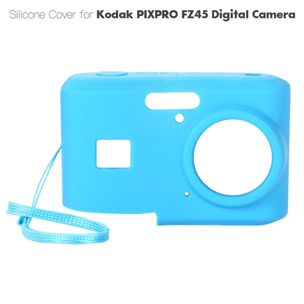 כיסוי הגנה רך מסיליקון עבור KODAK PIXPRO FZ45 FZ55 עם רצועת צוואר, תיק מצלמה דק ומותאם אישית, שרוך מצלמה, אביזרים למצלמה