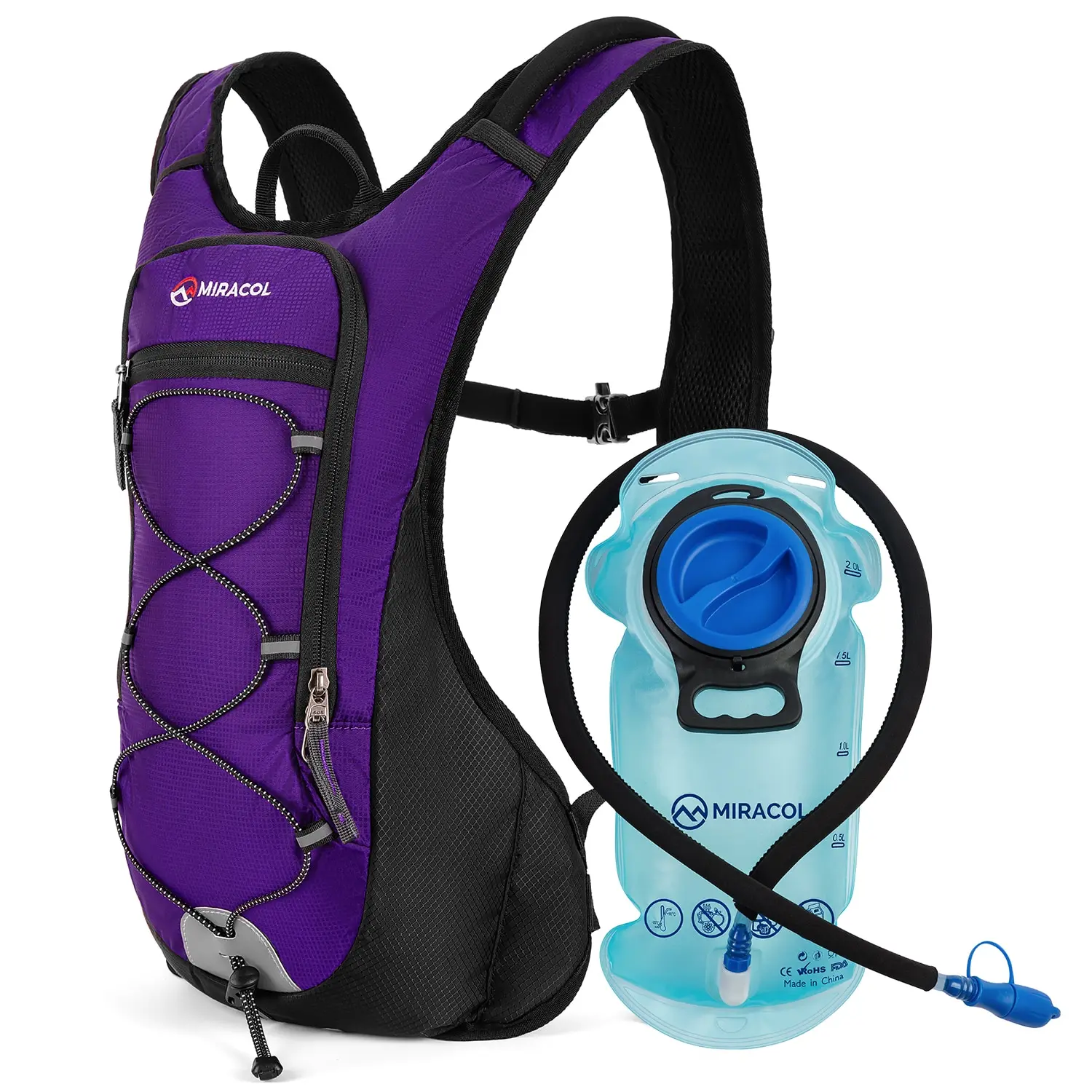 Lightweight Hydration Backpack With Insulated Layer 2L Hydration