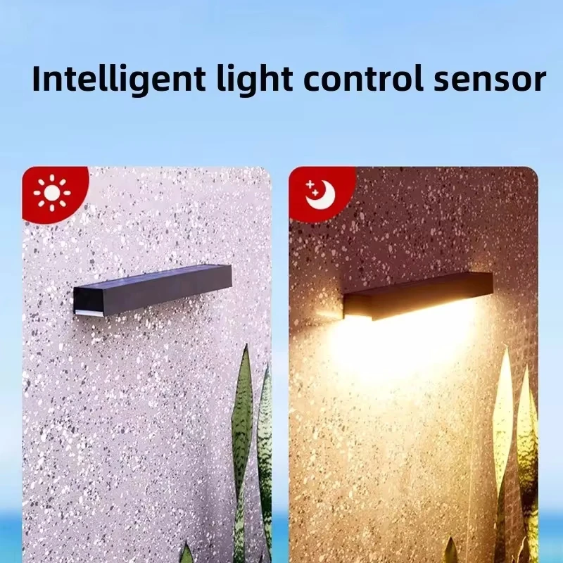 Solar LED Light Outdoor Waterproof Garden Decor Solar Powered Lamp Super Bright Villa Door Number Balcony Sunlight Wall Lights led wall lamp solar light solar led light