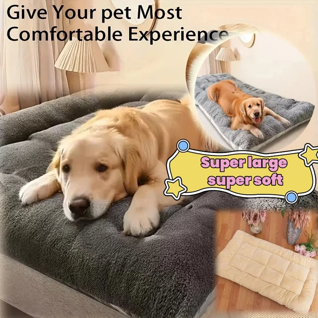New 2025 Hot Sale 120*60cm Extra Large Sofa-style Dog Bed Home Plush Super Soft Polyester Pet Mat Thickened For Large Dogs