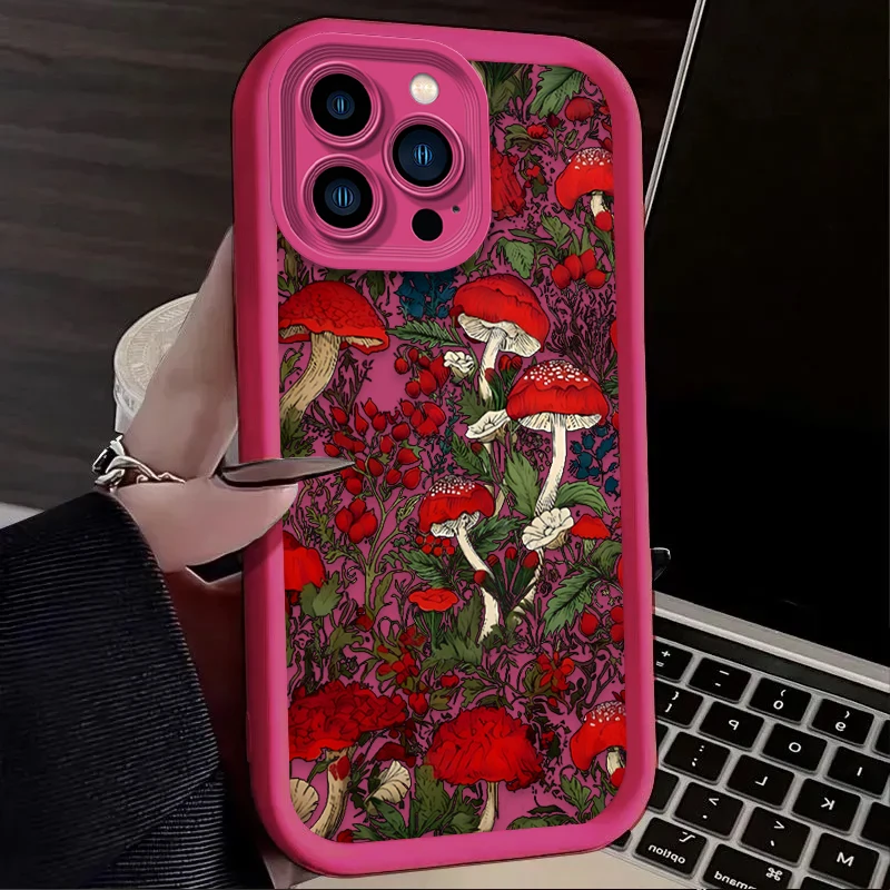 Creativity Mushroom Aesthetic Art Silicone Phone Case